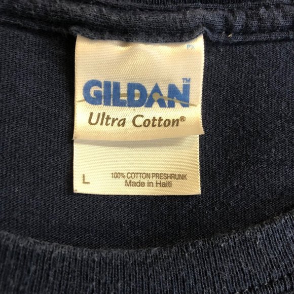 Firebirds Are Rowdy! Mens Size L Navy Blue Graphic T-shirt Fairmont High School - Picture 5 of 6